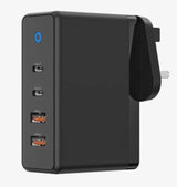 AMAZINGTHING، شاحن حائط AT THUNDER PRO GAN 100W 2C2A، أسود، UKTH100W
