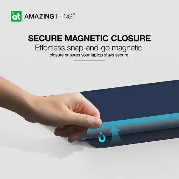 AMAZINGTHING Matte Pro Mag Sleeve with Stand for 14 inch Laptop - Black MBSPRO14NBS