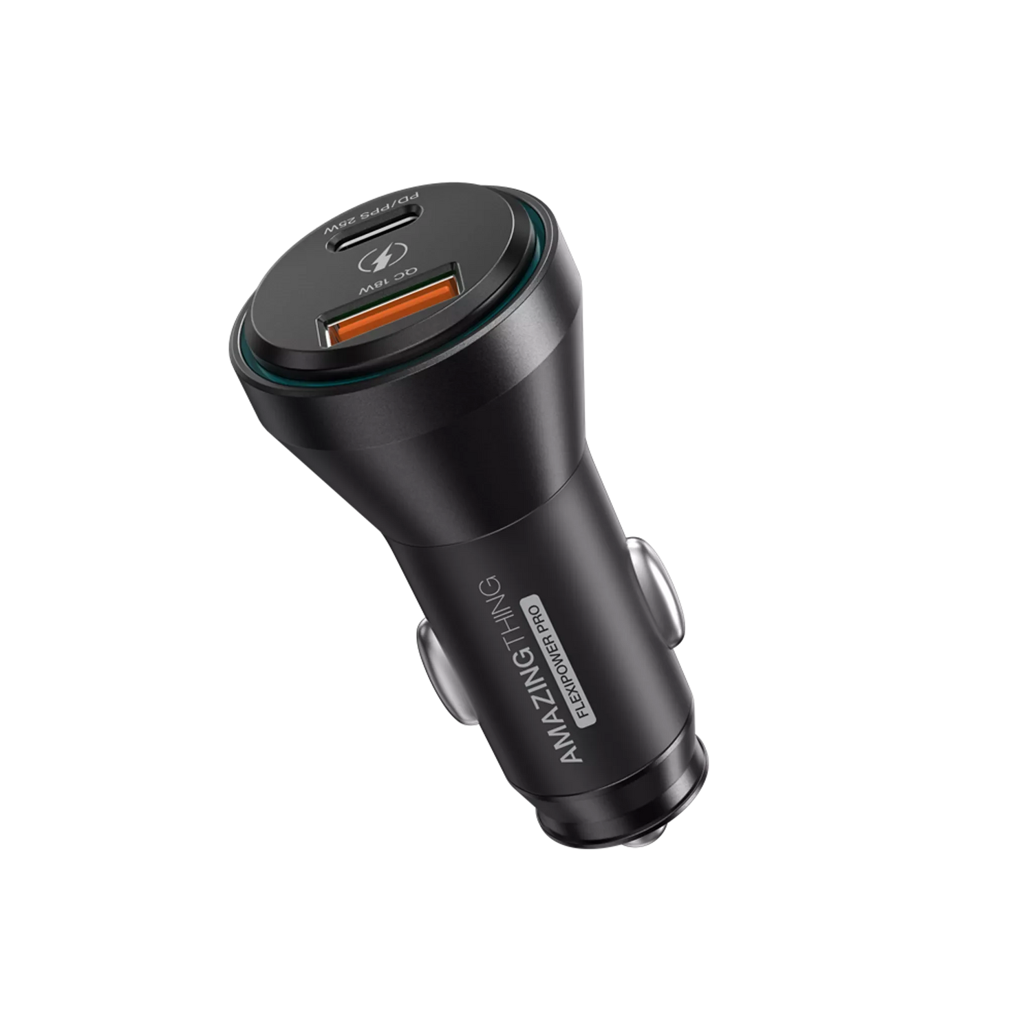 AMAZINGTHING | 17097 | FLEXI Power Pro Pd43W 2 Port Car Charger | Black