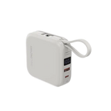 AMAZINGTHING | 17943 | THUNDER Go 10000Mah Power Bank With Built-In 2 Usb-C Cables | Gray - GulfStore.com