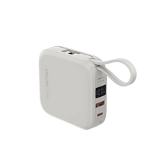 AMAZINGTHING | 17943 | THUNDER Go 10000Mah Power Bank With Built-In 2 Usb-C Cables | Gray - GulfStore.com