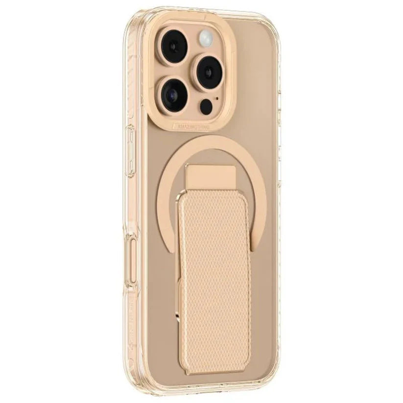 AmazingThing TITAN PRO + HOLDER MAGSAFE DROP PROOF CASE FOR IPHONE 16 PRO 6.3 - ROSE GOLD IP166.3PTHRG