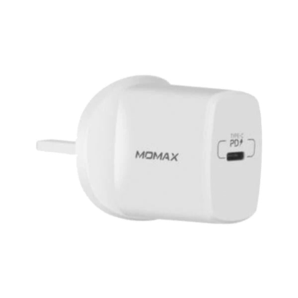موماكس – شاحن سريع USB Type-C بقوة 18 واط – أبيض