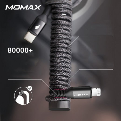Momax Elite Link Lightning To Type - C Cable 1.2M DL31D - Black