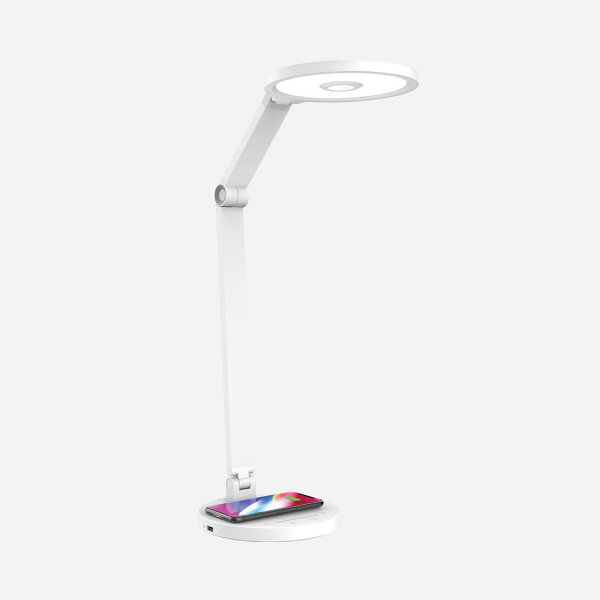 Momax Smart Desk Lamp With Wireless Charging Base - White