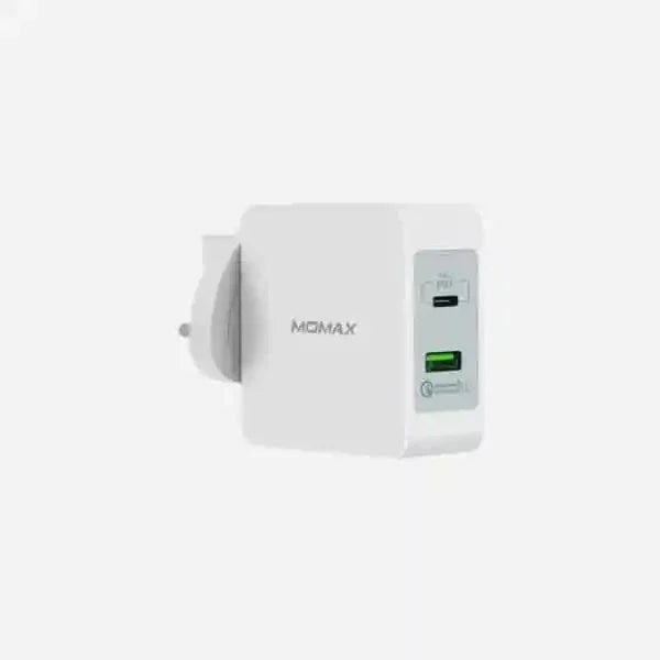Momax One Plug 2 ports Fast Charging Adaptor 48W VPD0050 - White