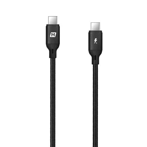 موماكس – كيبل جو لينك Type-C إلى Type-C PD بطول 1.2 متر – أسود