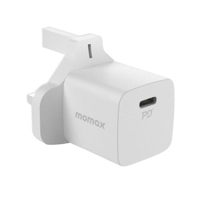 موماكس – شاحن USB صغير بقوة ٢٠ واط – أبيض