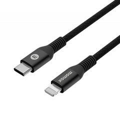 Momax Elite Link Lightning to USB-C Cable 1.2m - Black - GulfStore.com