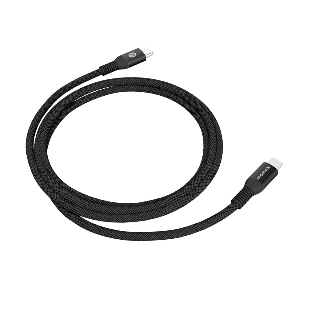 Momax Elite Link Lightning to USB-C Cable 1.2m - Black