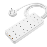 Momax ONEPLUG PD20W 2A1C 8 outlet strip - White