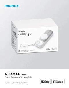 Momax Airbox Go Power Capsule MagSafe 10000mAh - White - GulfStore.com