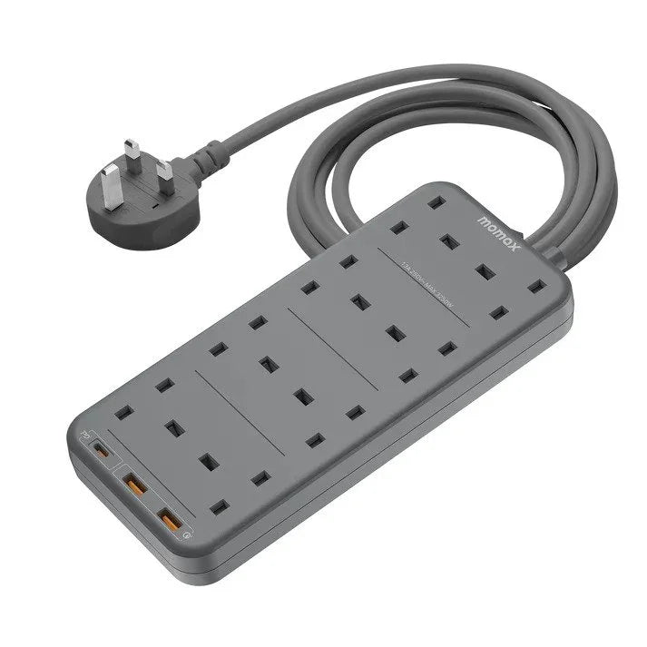 US5UKE | Momax ONEPLUG 4-Outlet ONEPLUG 8-Outlet Power Strip مع USB