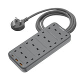 US5UKE | Momax ONEPLUG 4-Outlet ONEPLUG 8-Outlet Power Strip مع USB