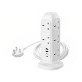 US11UKW | شريط طاقة موماكس ون بلج بـ ١١ منفذًا مع منفذ USB