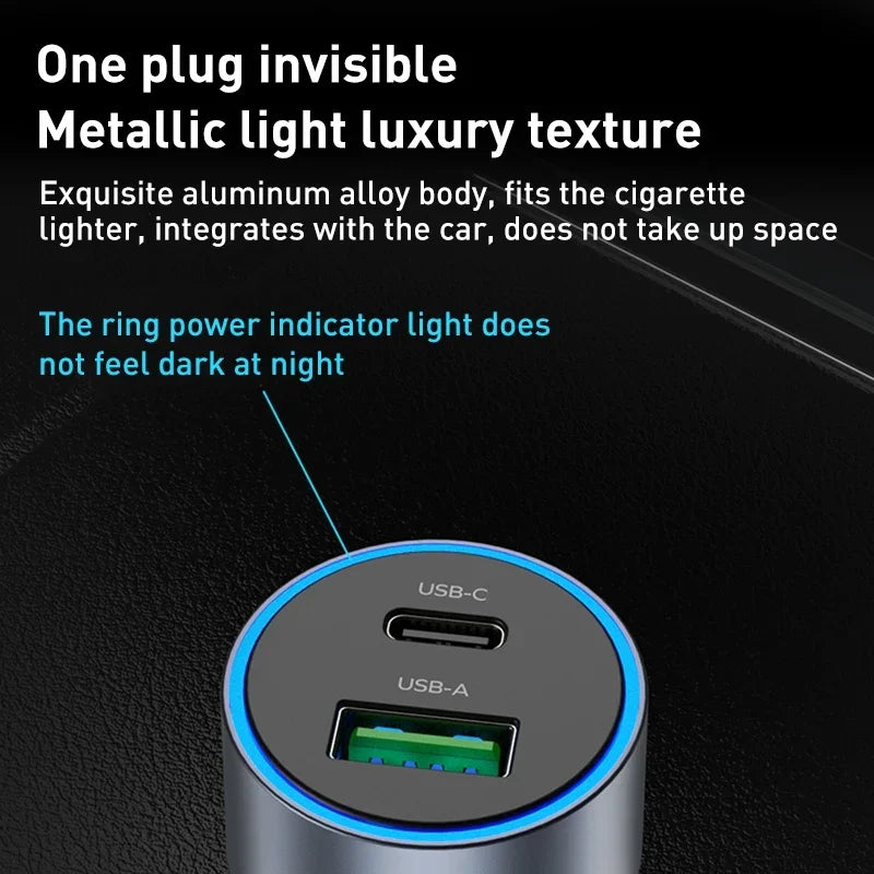 Momax MoVe 67W dual-port car charger - Grey