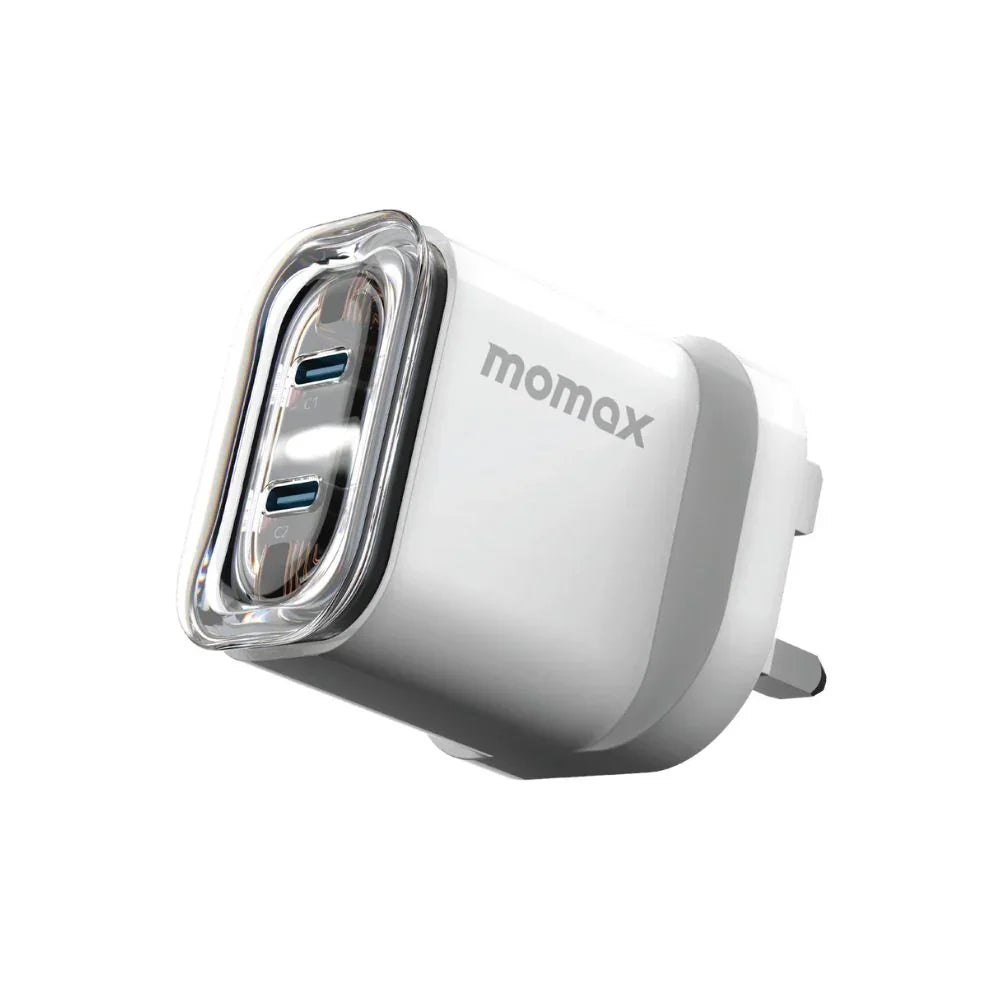 UM51UKW | Momax 1-Charge Flow 35W 2-Port Charger  | UK  | White