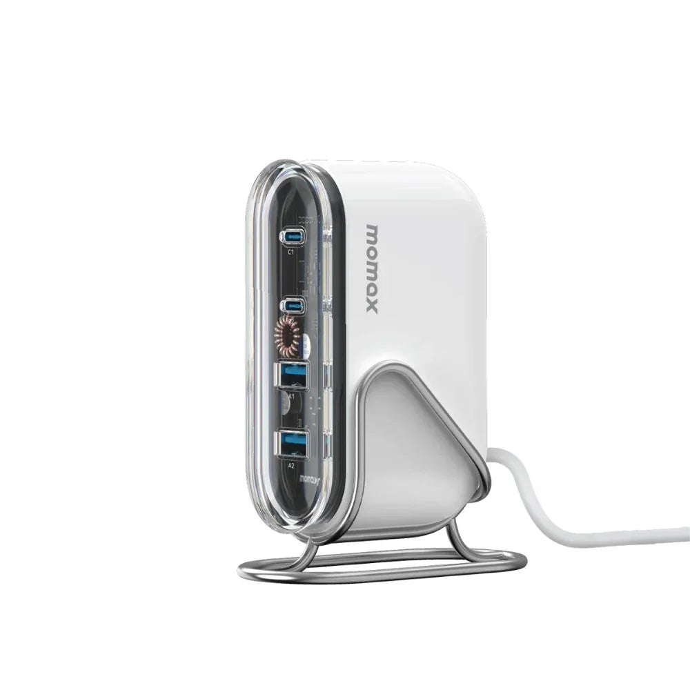 UM53UKW | Momax 1-Charge Flow 80W 4-Port Desktop Charger  | UK  | White
