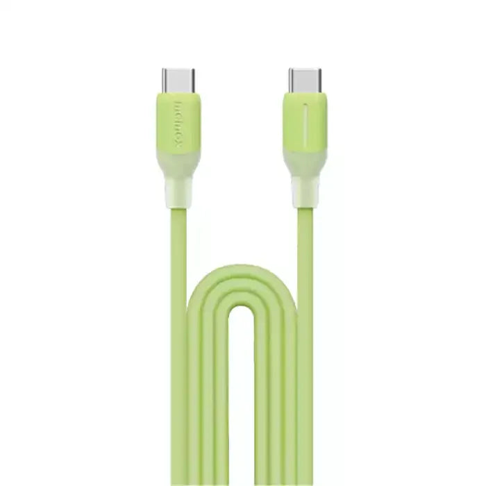 MOMAX USB-C To USB-C (1.2m / Support 60W)Charging + Data Transfer cable(TPE + Silicon) Green DC23G1-Link