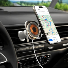 momax Charge FlowMagnetic Wireless Charging Car Mount White CM29W1 - GulfStore.com