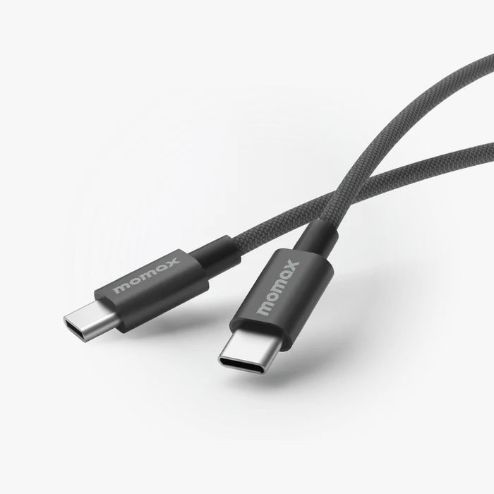 MOMAX Elite USB-C to USB-C Braided Cable 60W 1.5m - black