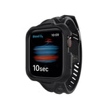 طقم حزام ساعة Spectrum Combo وحافظة واقية من الصدمات من Itskins لساعة Apple Watch مقاس 44 مم 2M مضادة للصدمات، باللون الأسود