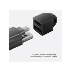 CBL-GC4N1-BLK100 | ENERGEA Bazic Gocharge Alucable | 4-In-1 Aluminium Charging Cable PD Fast Charge| 1M | Black - GulfStore.com