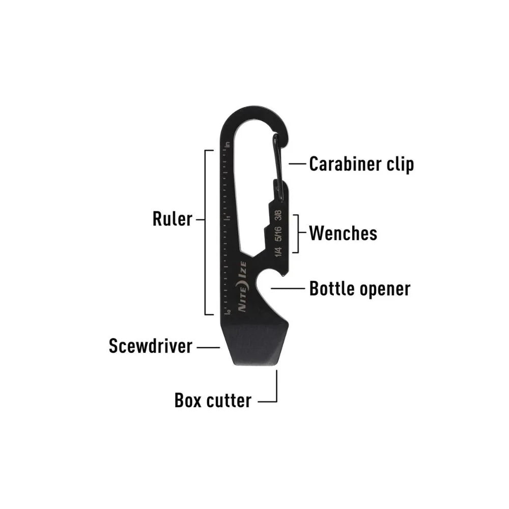 NiteIze | KMT-01-R3 | NiteIze DoohicKey® Key Tool | Black