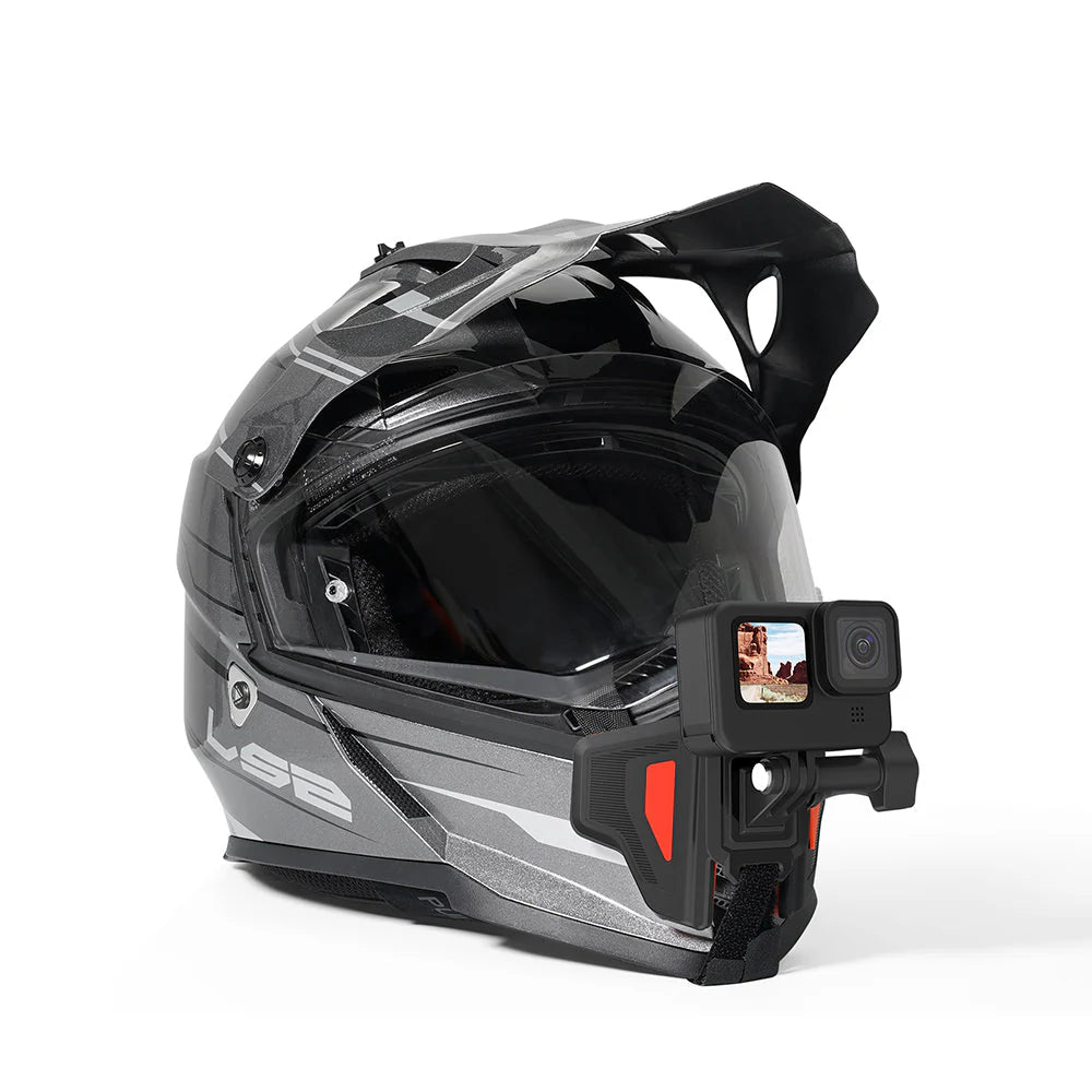 Telesin 2nd Generation Helmet Chin Mount---Orange color for action cameras