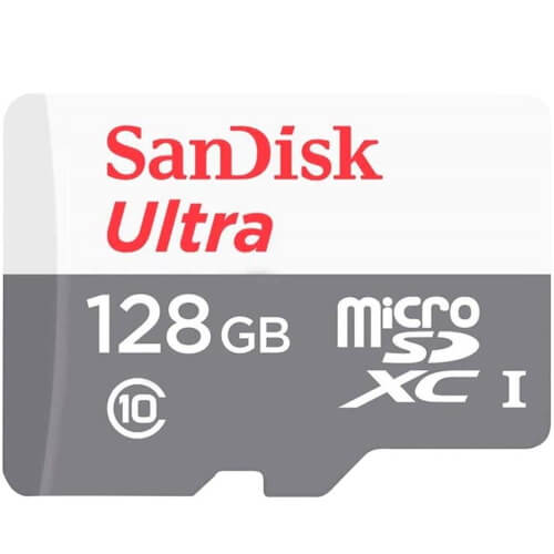 بطاقة ذاكرة سانديسك الترا SDSQUNR-128G-GN6MN microSDXC بسعة 128 جيجابايت 