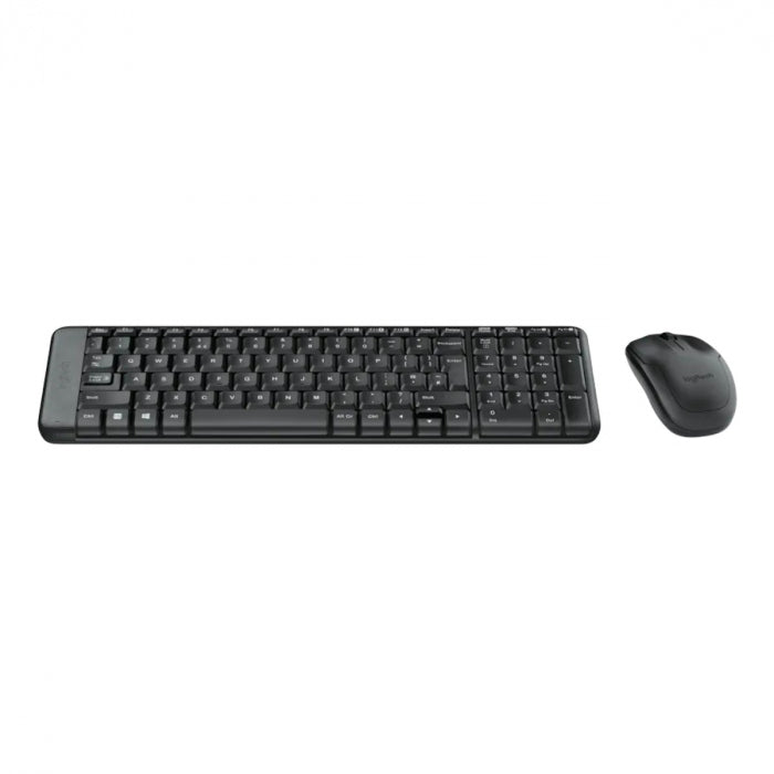 لوجيتك - لوجيتك MK220 لوحة مفاتيح لاسلكية وماوس كومبو - أسود
