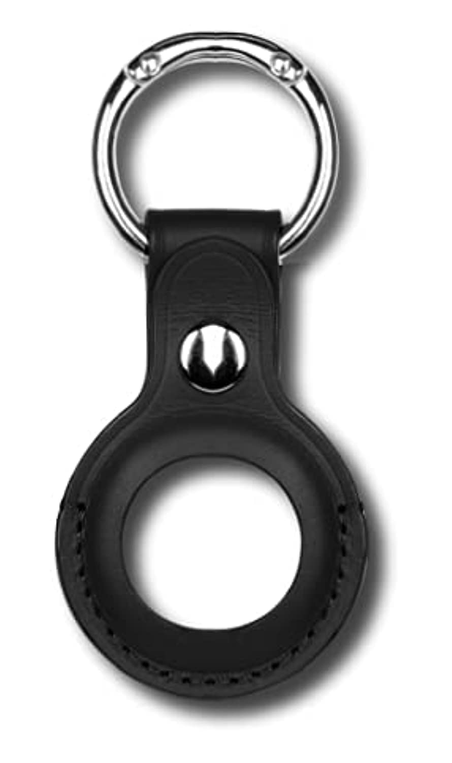 DEVIA Leather Key Ring , Black