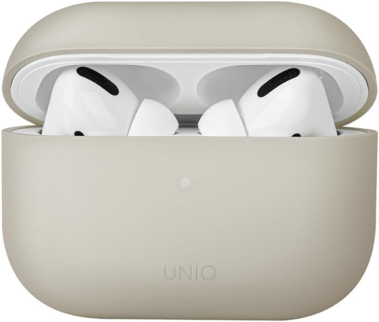 UNIQ LINO HYBRID LIQUID SILICON AIRPODS PRO 2ND GEN (2022) CASE - BEIGE (IVORY)