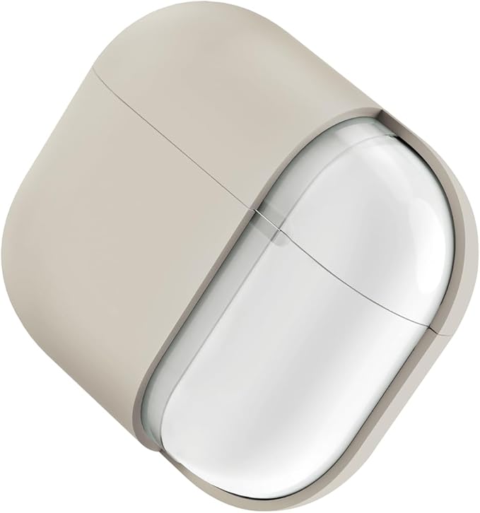 UNIQ LINO HYBRID LIQUID SILICON AIRPODS PRO 2ND GEN (2022) CASE - BEIGE (IVORY)