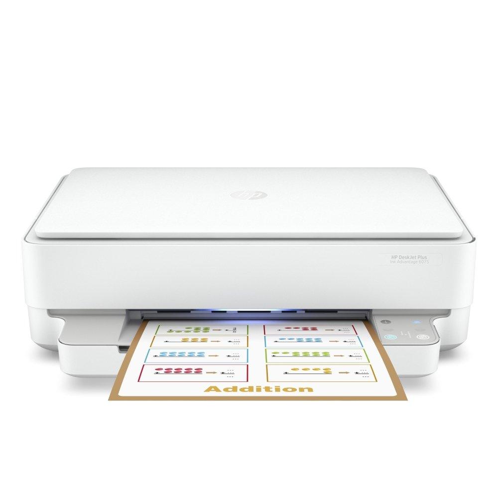 HP DeskJet Plus Ink Advantage 6075 All-In-One Printer, 5SE22C - White