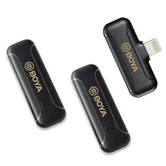BOYA BY-WM3T2-D2 Wireless Microphone with Lightning Connector for Apple Devices (2.4 GHz) - GulfStore.com