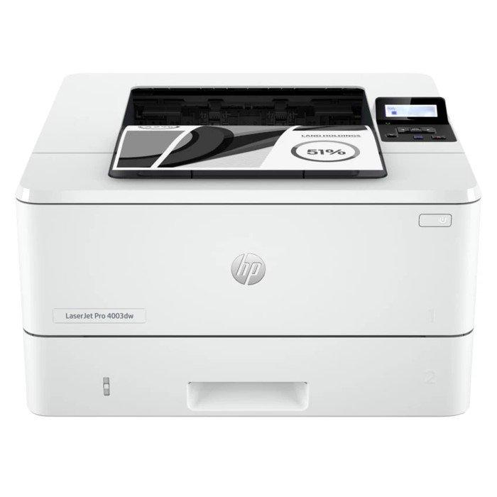 طابعة HP LaserJet Pro 4003dw، حتى 80,000 بكسل، 2Z610A - بيضاء 