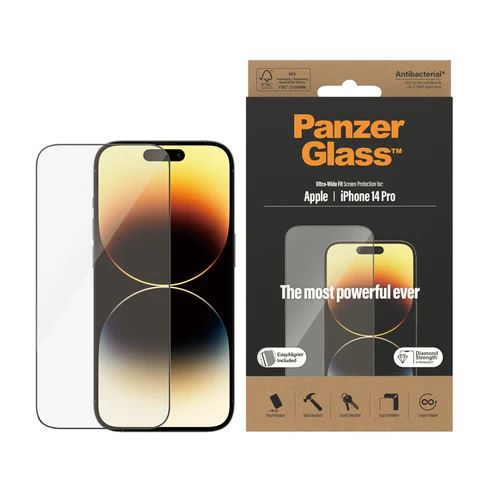 PanzerGlass™ Screen Protector Apple iPhone 14 Pro | Ultra-Wide Fit w. EasyAligner - 2784