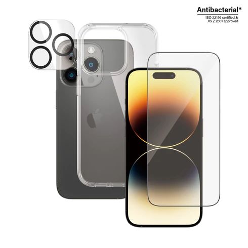PanzerGlass™ 3-in-1 Protection Pack Apple iPhone 14 Pro - B0402+2784