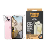 310103806 , PanzerGlass iPhone 15 6.1" | 360 Bundle with D3O® | Clear - 5711724211720+2809 - GulfStore.com