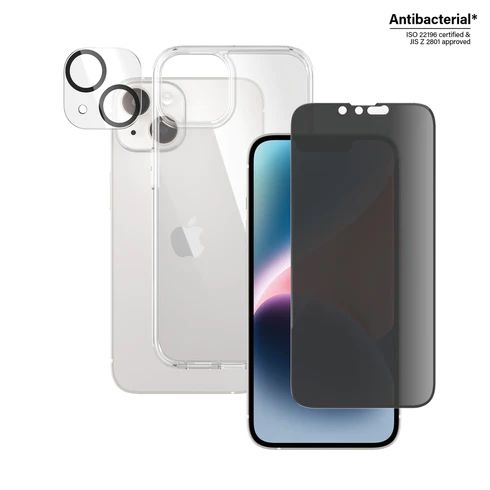 PanzerGlass™ 3-in-1 Privacy Protection Pack iPhone 14 - B0401+P2783