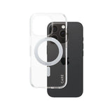 CARE™ by PanzerGlass® Case Transparent w. Silver Kickstand & MagSafe iPhone 16 Pro