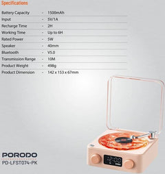 LFS074 -PK | Porodo Lifestyle Noise Speaker | Pink - GulfStore.com