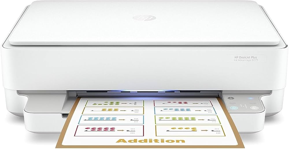 HP DeskJet Plus Ink Advantage 6075 AIO - 10ppm / 4800dpi / A4 / USB / Wi-Fi / Color Inkjet - Printer