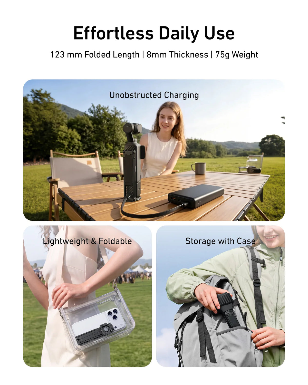 Telesin Mantis Wall-Mount Tripod for Pocket 3/4/4P