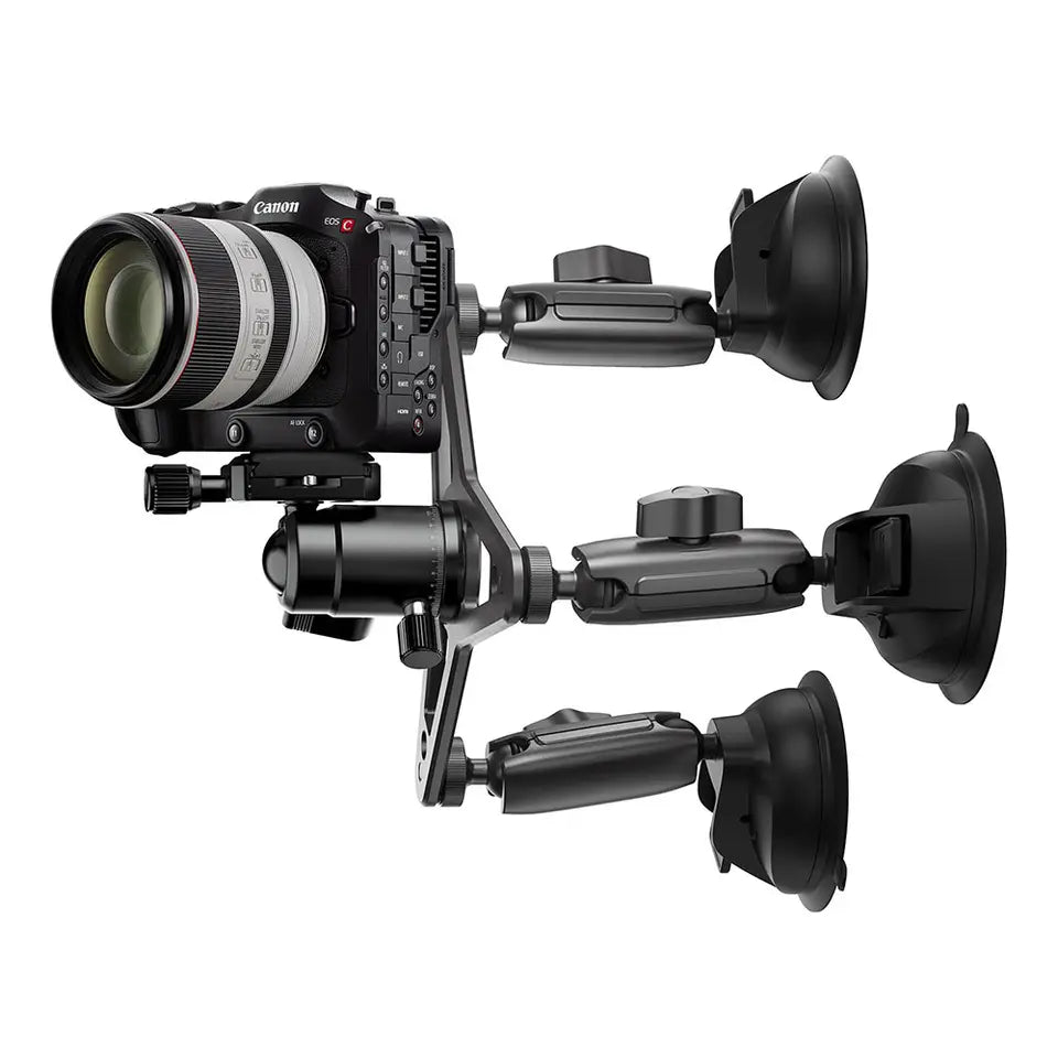 2201088 | TE-TSB-001 | TELESIN Triple Suction cup Mount for cameras