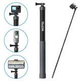 Telesin Third Generation 3.0m Carbon fiber selfie stick for action cameras