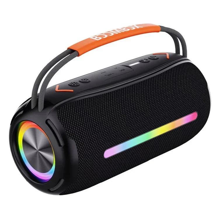 LD-BM360 , LEEDOR WIRELESS SPEAKER 2400MAH TWS LED WATERPROOF , BLACK