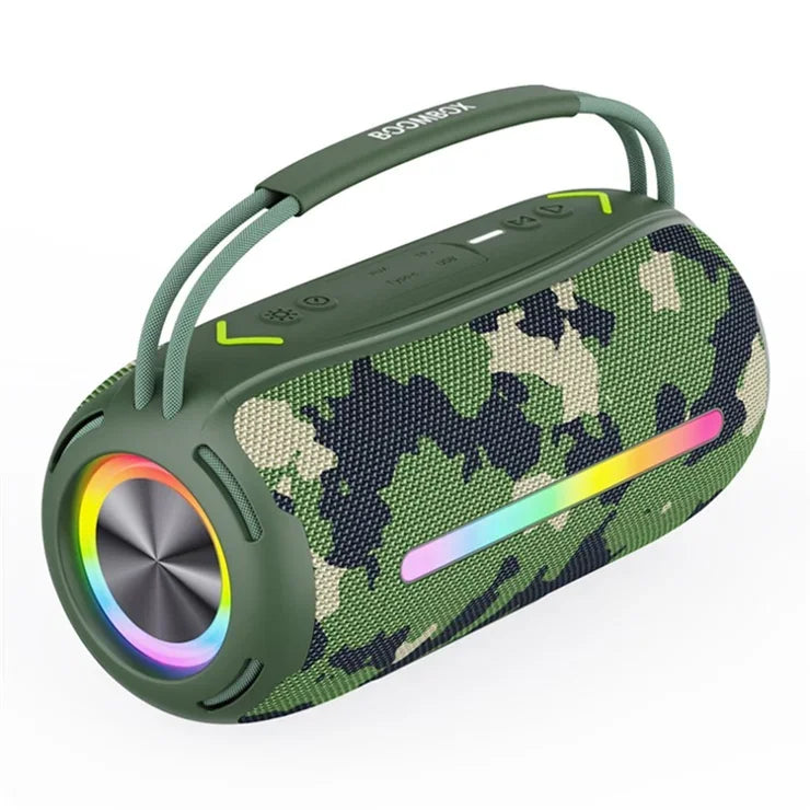 LD-BM360 , LEEDOR WIRELESS SPEAKER 2400MAH TWS LED WATERPROOF , CAMOUFLAGE