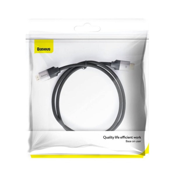 BASEUS | CAKSX-B0G | Enjoyment Series 4Khd Male To 4Khd Male Adapter Cable 1M | Dark Gray